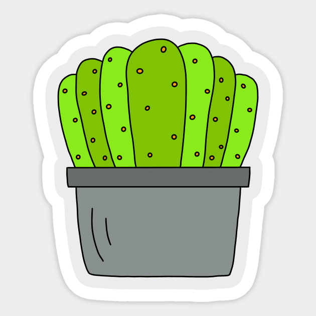 Cute Cactus Design #46: The Organised Group Of Cacti Sticker by DreamCactus